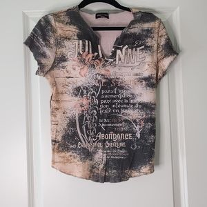 Rhinestone Graphic Tee